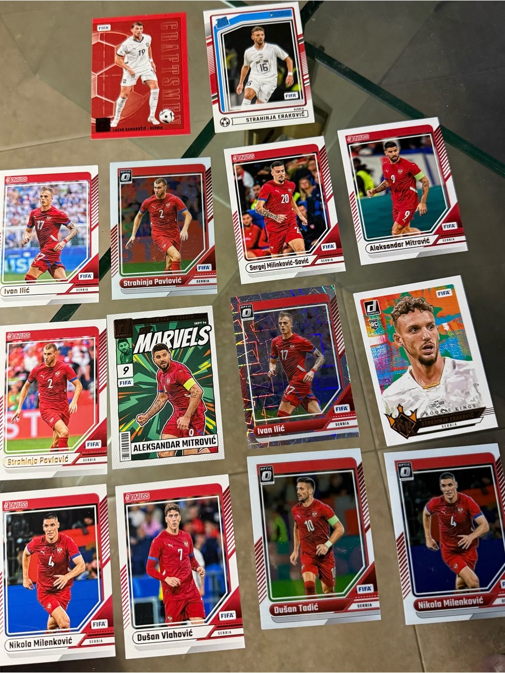 14 Serbia National Team soccer card lot FIFA World Cup Monopoly